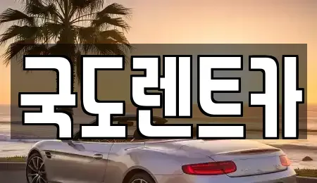 광주광역시 서구 내방동 렌트카 전문 국도렌트카