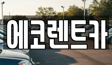 광주광역시 서구 내방동 렌트카 전문 에코렌트카