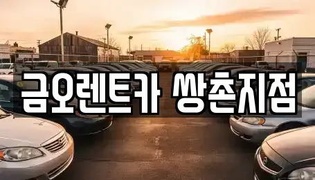 광주광역시 서구 내방동 장기렌트카 전문 금오렌트카 쌍촌지점