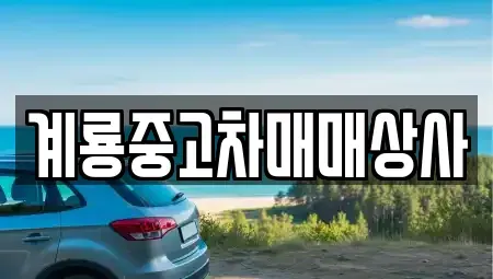 대전 동구 대성동 중고차 전문 계룡중고차매매상사