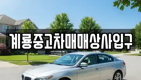 대전 동구 대성동 중고차 전문 계룡중고차매매상사입구