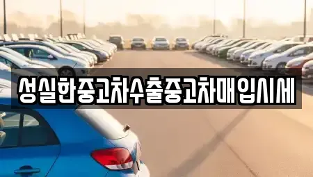 대전 동구 대성동 중고차매입 전문 성실한중고차수출중고차매입시세
