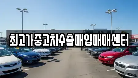 대전 동구 대성동 중고차매입 전문 최고가중고차수출매입매매센터