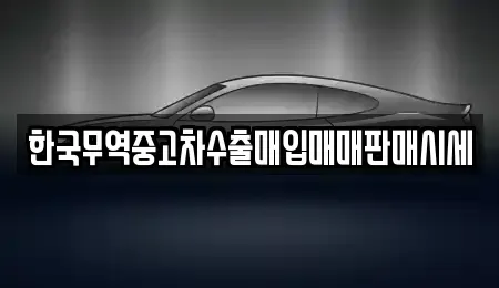 대전 동구 대성동 중고차매입 전문 한국무역중고차수출매입매매판매시세