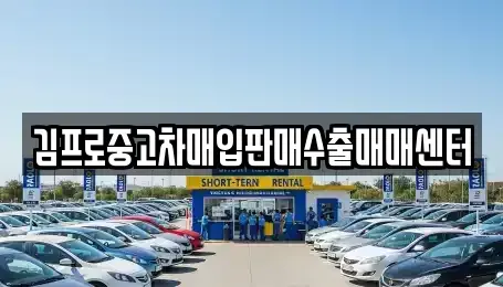 부산 서구 토성동4가 중고차매입 전문 김프로중고차매입판매수출매매센터