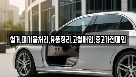 서울 마포구 신정동 중고차매입 전문 철거,폐기물처리,유품정리,고철매입,중고가전매입