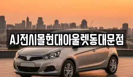 서울 중구 쌍림동 렌트카 전문 AJ전시몰현대아울렛동대문점