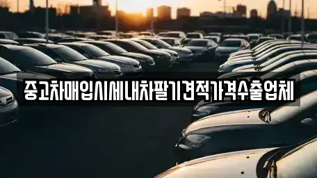 서울 중구 쌍림동 중고차 전문 중고차매입시세내차팔기견적가격수출업체