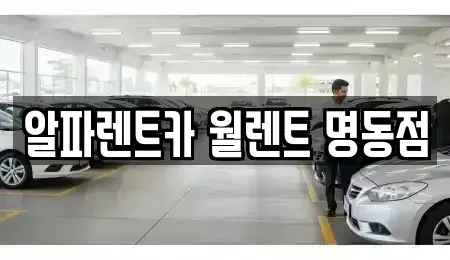 서울특별시 종로구 청진동 렌트카 전문 알파렌트카 월렌트 명동점