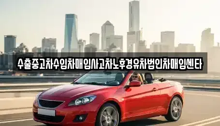 세종 다정동 중고차 전문 수출중고차수입차매입사고차노후경유차법인차매입센타