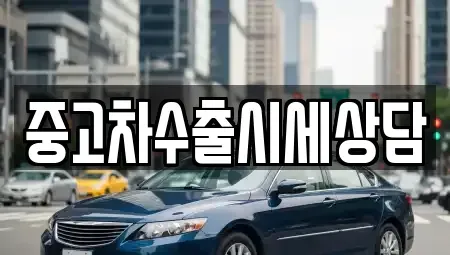 세종 다정동 중고차 전문 중고차수출시세상담