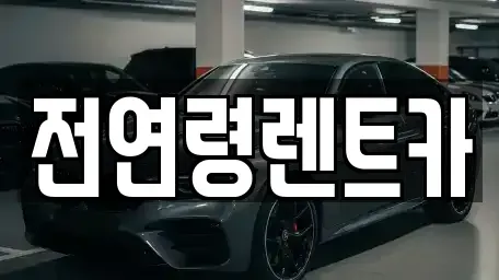 울산 남구 달동 렌트카 전문 전연령렌트카