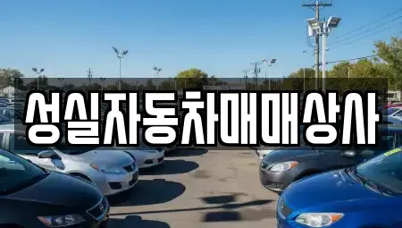 인천 동구 중고차매매 전문 성실자동차매매상사