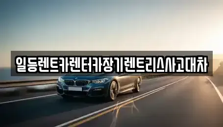 인천 부평구 십정동 장기렌트카 전문 일등렌트카렌터카장기렌트리스사고대차
