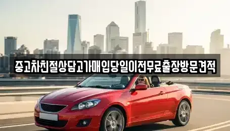 인천 부평구 십정동 중고차 전문 중고차친절상담고가매입당일이전무료출장방문견적