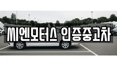 인천광역시 서구 가좌동 중고차매매 전문 씨엔모터스 인증중고차