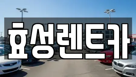 전북 군산시 미장동 렌트카 전문 효성렌트카