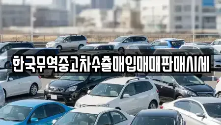 전북 군산시 미장동 중고차 전문 한국무역중고차수출매입매매판매시세