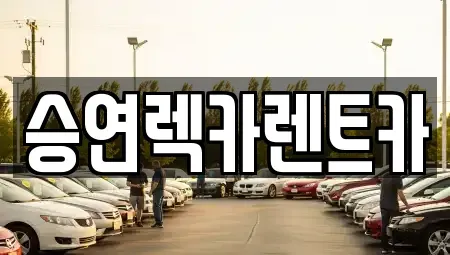 전북 전주시 덕진구 여의동 렌트카 전문 승연렉카렌트카