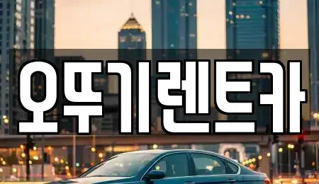 전북특별자치도 정읍시 연지동 단기렌트카 전문 오뚜기렌트카