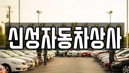 전북특별자치도 정읍시 용계동 중고차매매 전문 신성자동차상사