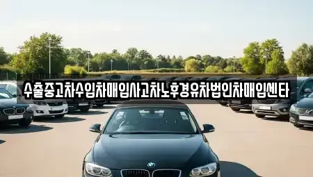 충남 홍성군 장곡면 중고차매입 전문 수출중고차수입차매입사고차노후경유차법인차매입센타