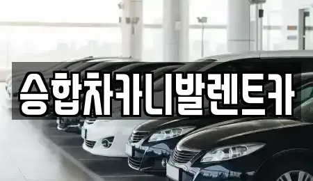 충북 옥천군 렌트카 전문 승합차카니발렌트카