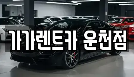 충북 청주시 흥덕구 운천동 렌트카 전문 가가렌트카 운천점