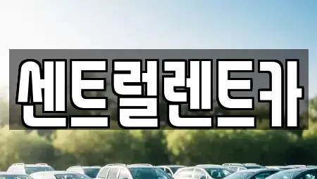 충청북도 청주시 상당구 서운동 렌트카 전문 센트럴렌트카